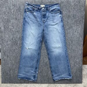 Madewell low slung baggy wide leg jeans Women's size 31 (actual 36x31)